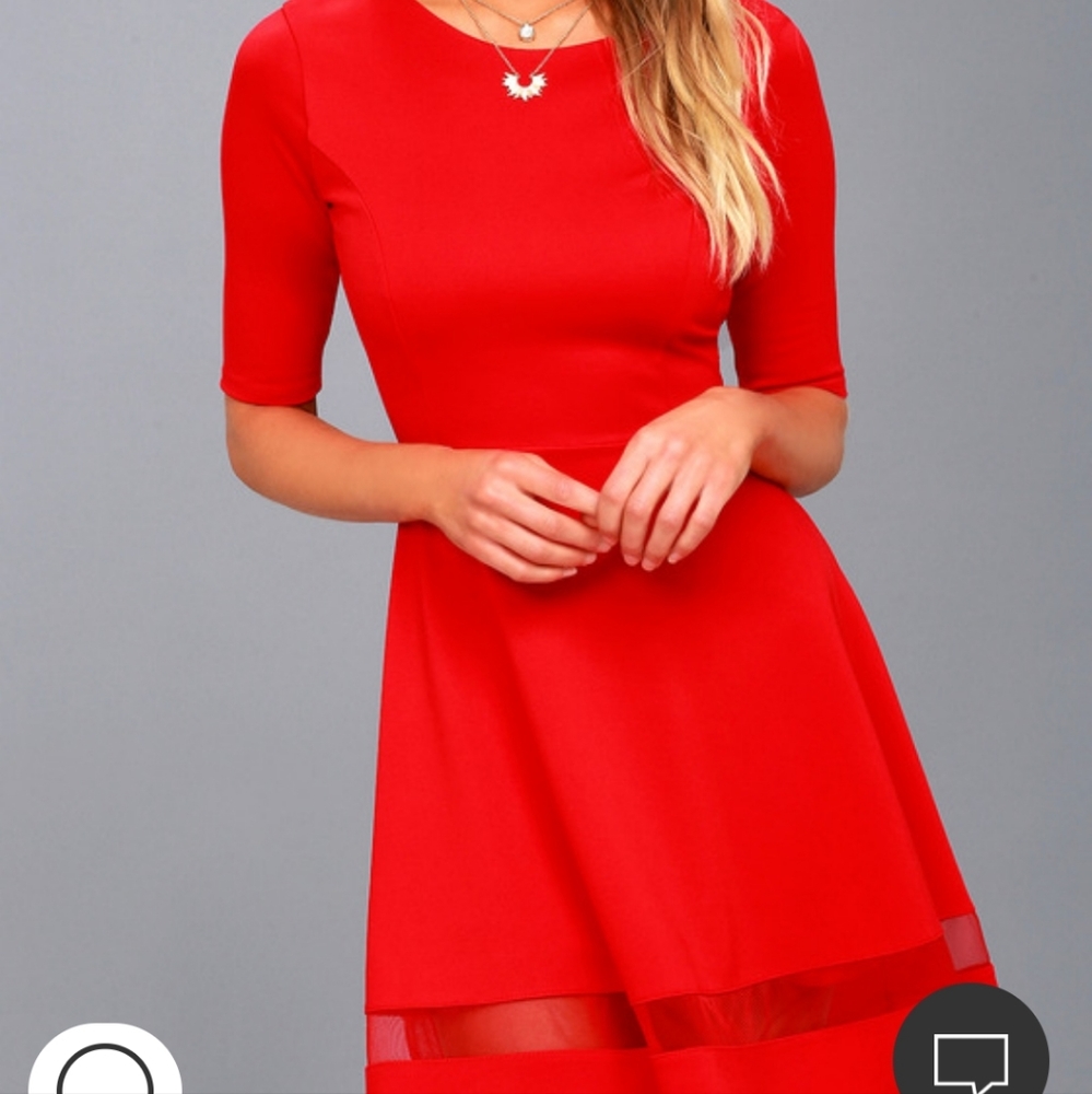 Red dress
